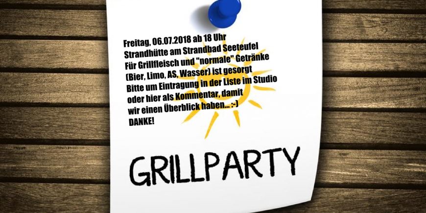 Grillparty Lounge4Fitness